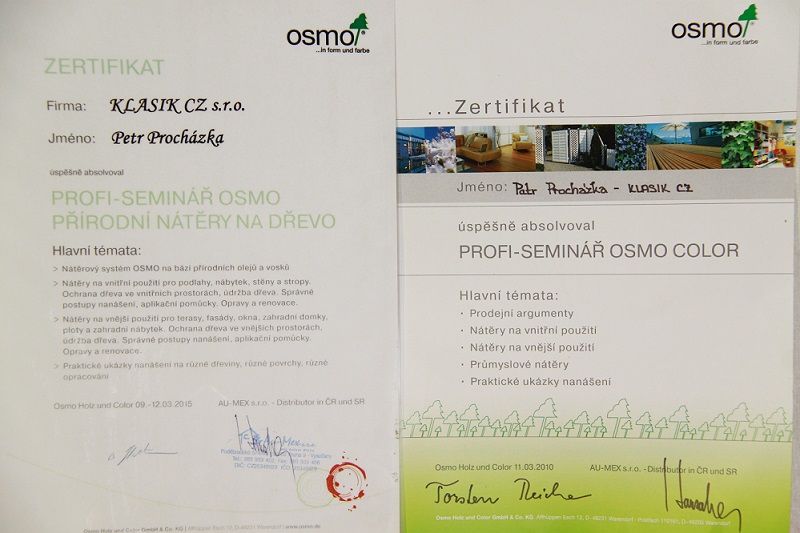 certifikát